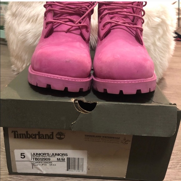 PINK TIMBERLANDS - Picture 3 of 3
